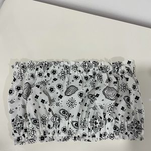 Bandana print tube top